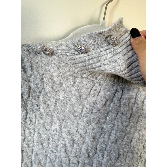 NEW NWT Retrofete Waverly Sweater Dress Stone Gray Size Medium - Picture 11 of 11